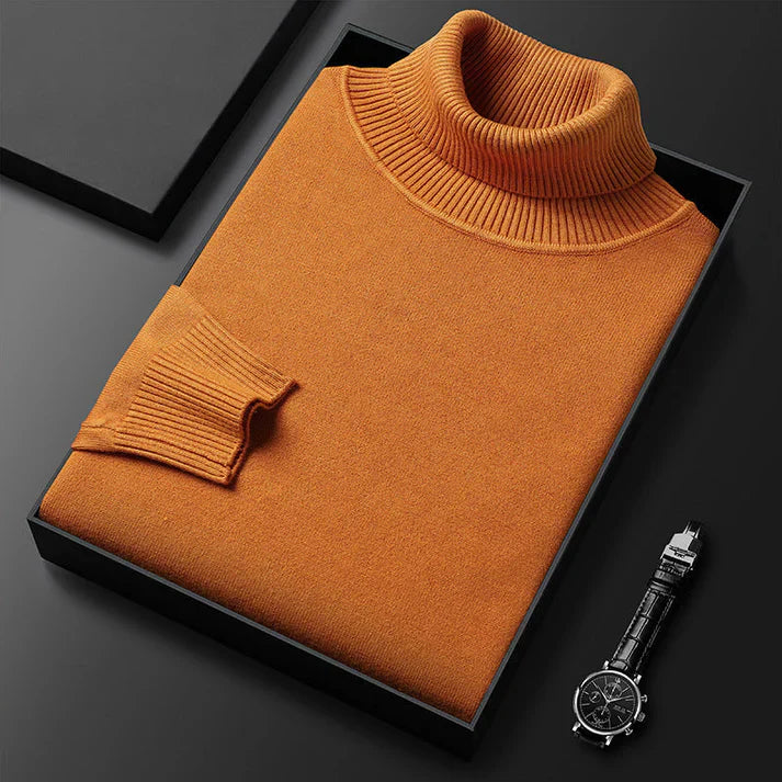 Jersey de cuello alto Monte Carlo de cachemir