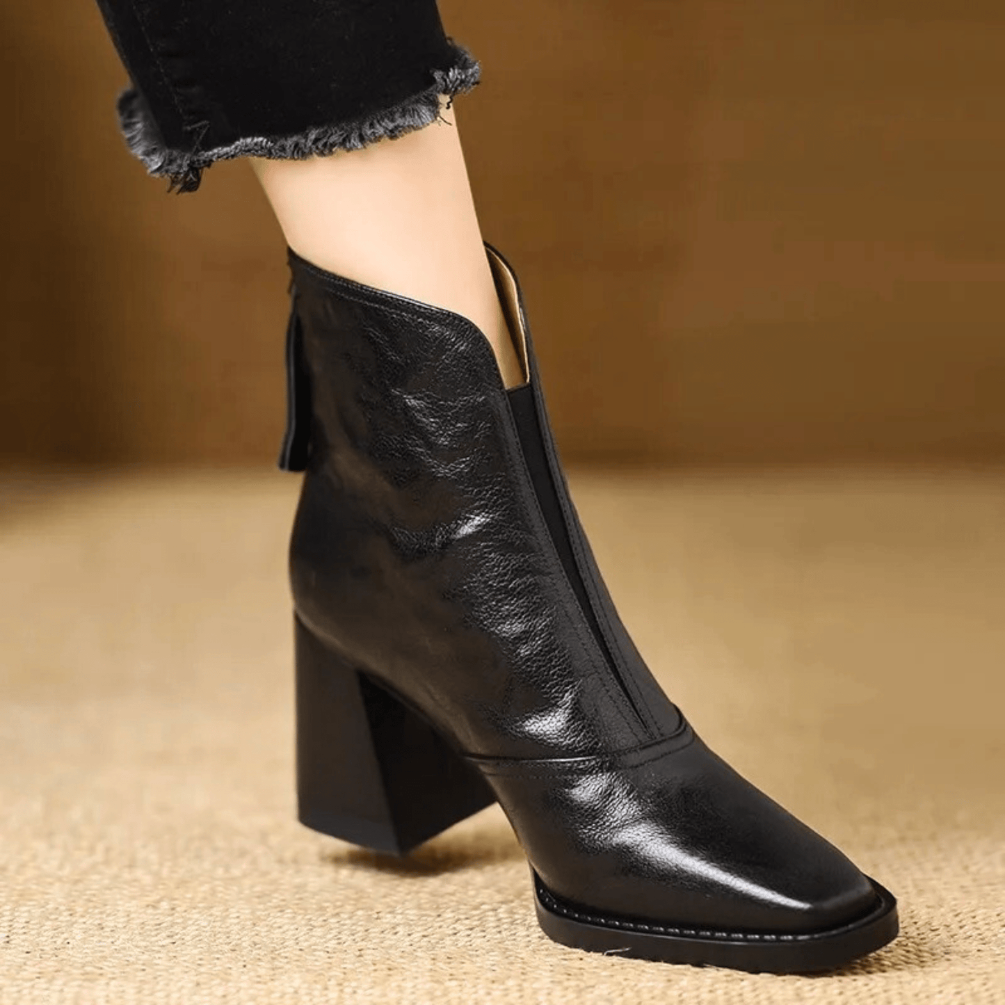 Victoire | Botines de lujo de tacón medio