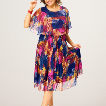 Barbara| Vestido de gasa fluido y favorecedor