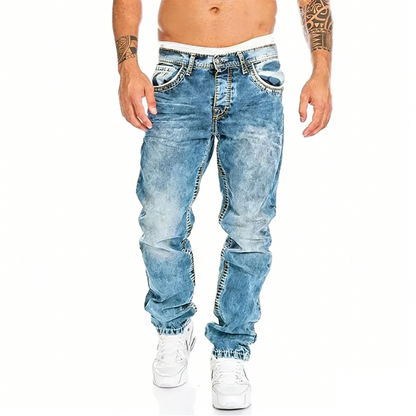 Kreative Stretch-Jeans für Herren, minimalistischer Stil, ideal für den Sommer, Emo-Stil