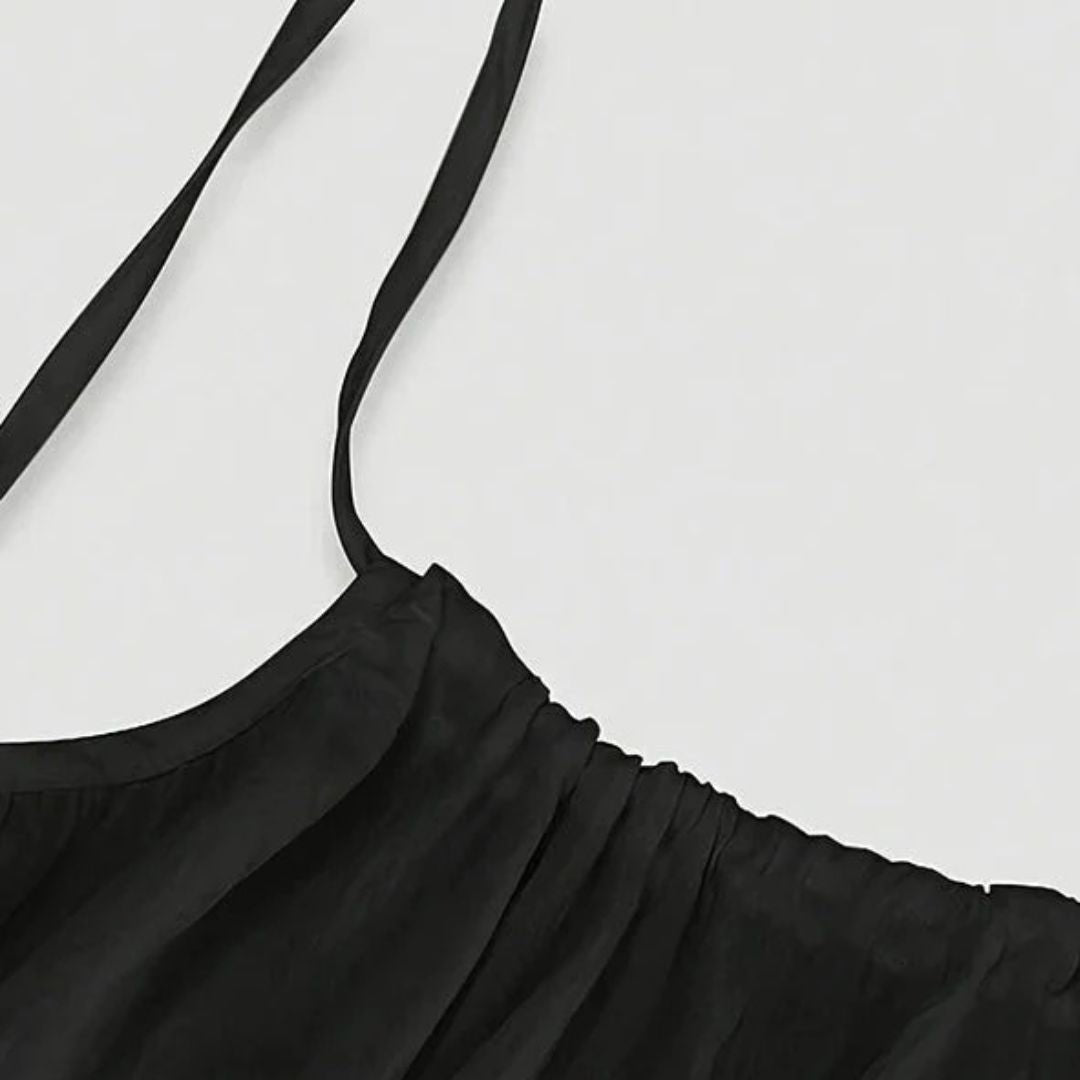 Câline · Vestido Midi con Detalle en Espalda