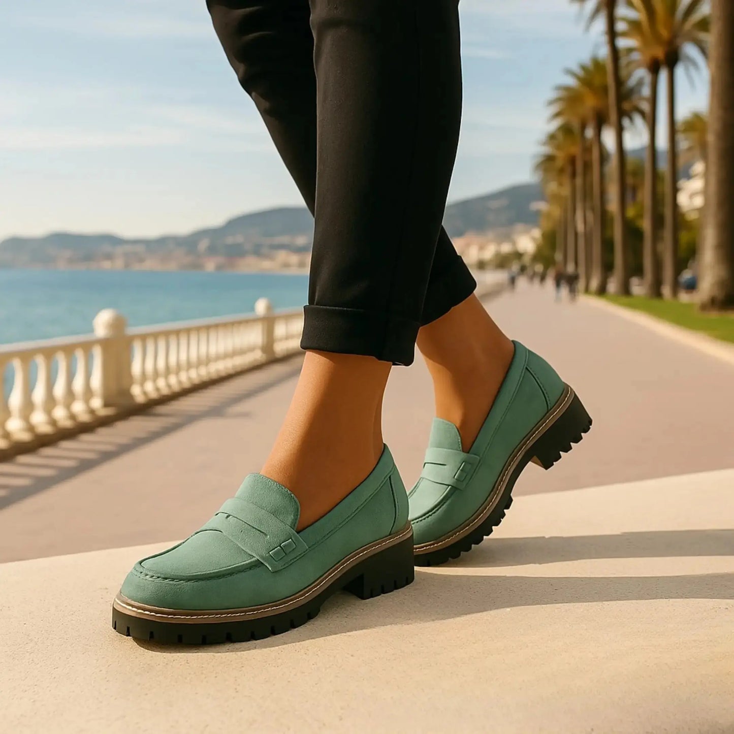 Nadia | Mocasines de ante elegantes