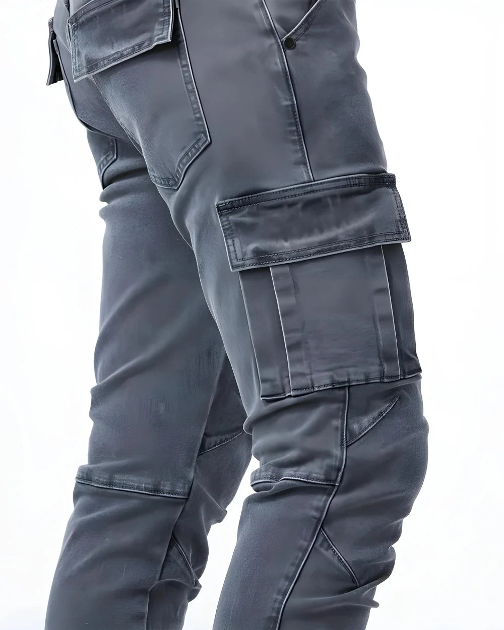 Pantalón Cargo Marino Elástico