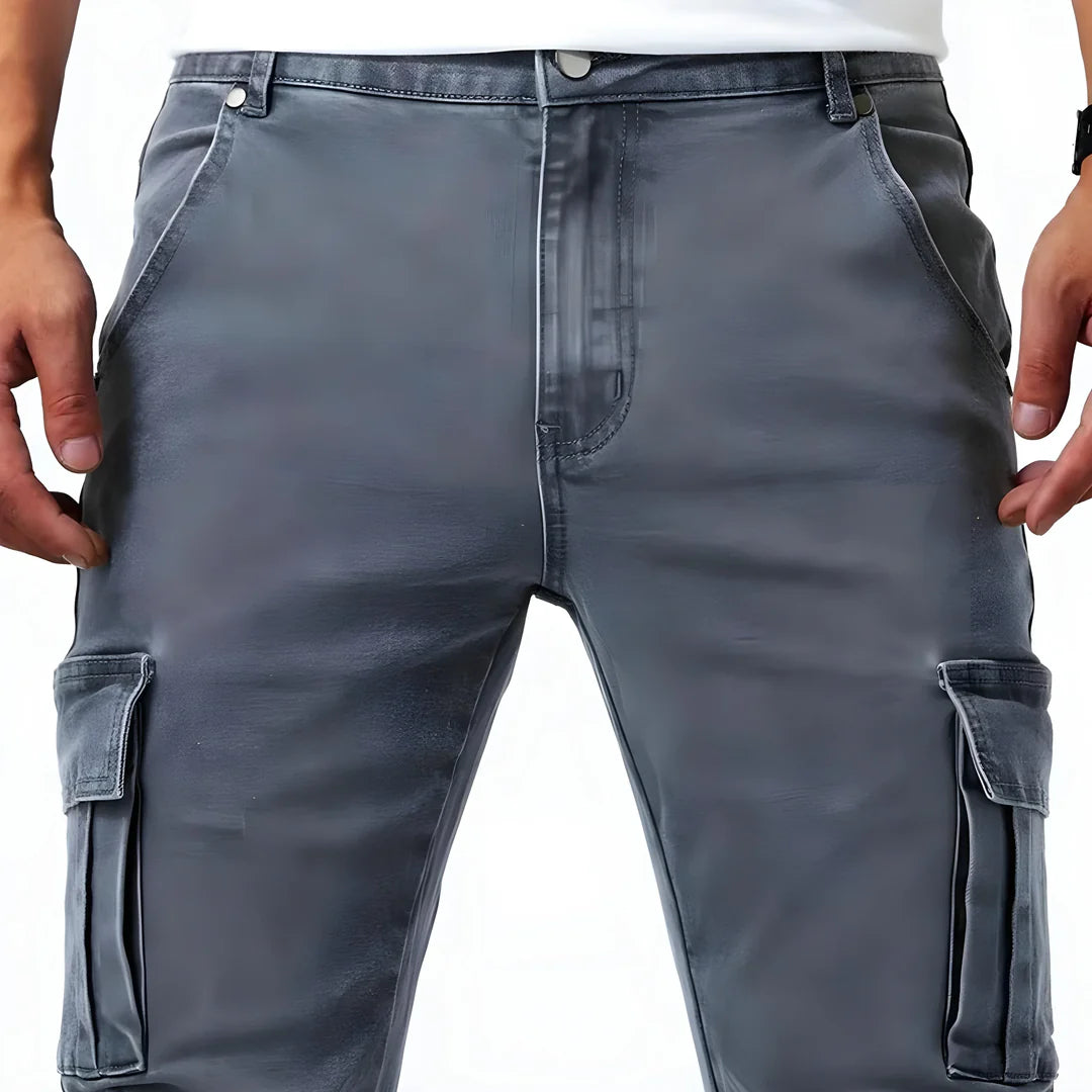 Pantalón Cargo Marino Elástico