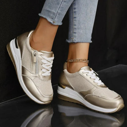 Zapatillas ortopédicas con cremallera lateral