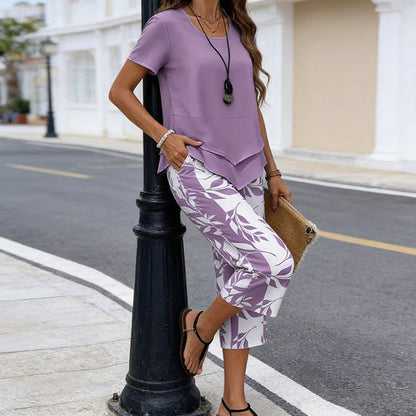 Conjunto Multicapa Cuello Redondo