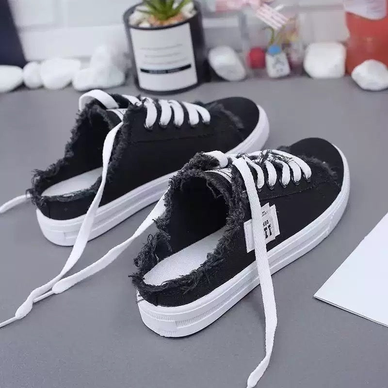 Zapatillas Lucía — Mule Vaquera Sin Talón para el Verano