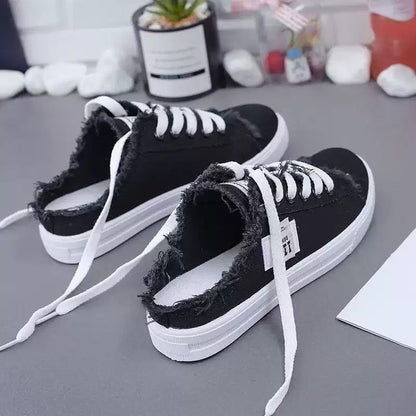 Zapatillas Lucía — Mule Vaquera Sin Talón para el Verano