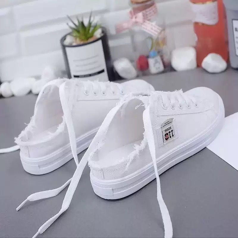 Zapatillas Lucía — Mule Vaquera Sin Talón para el Verano
