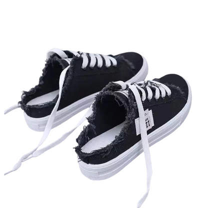 Zapatillas Lucía — Mule Vaquera Sin Talón para el Verano
